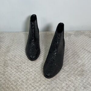 Sole Society Kent Glitter Ankle Boots Size 6.5